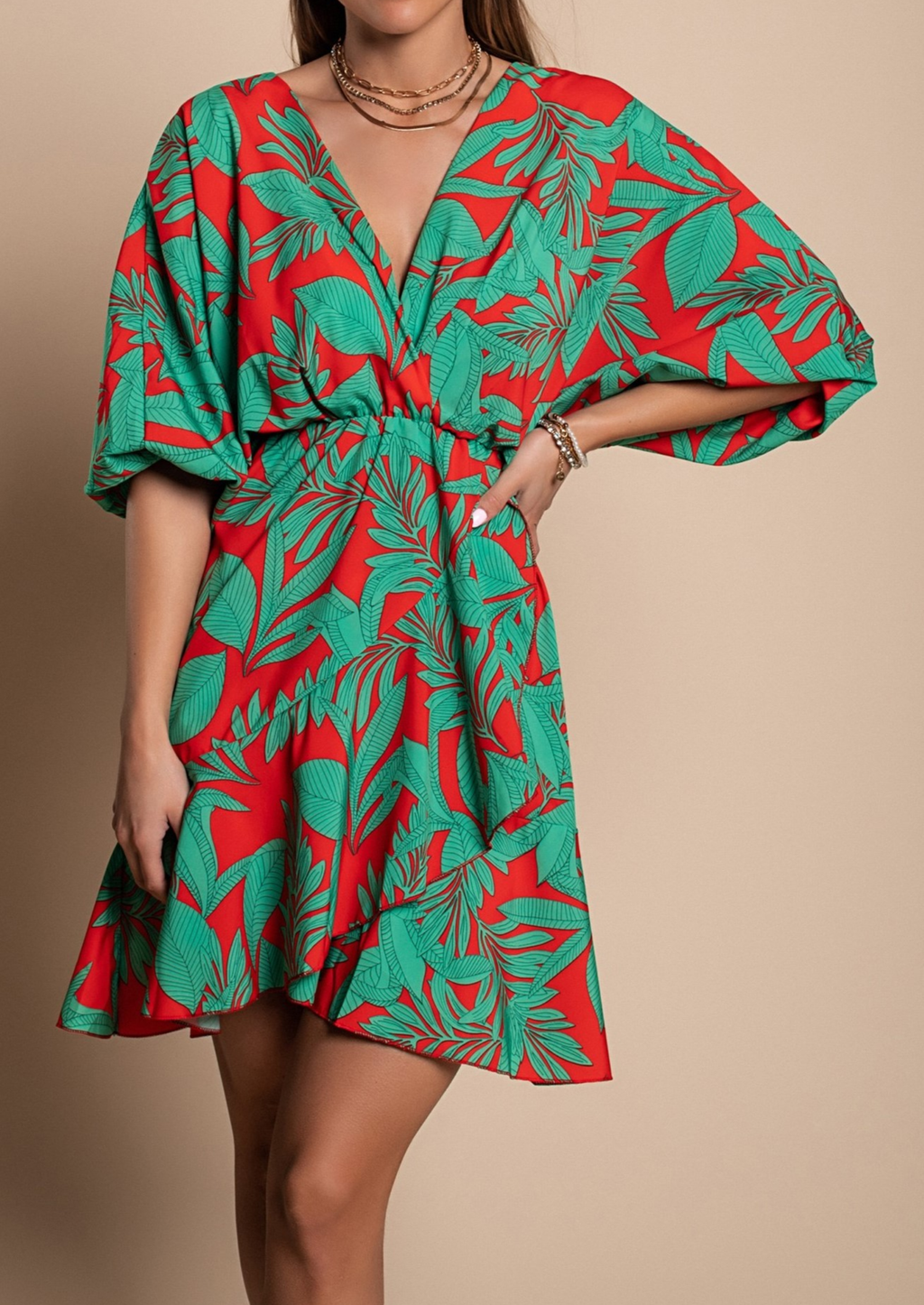 BOHEMIAN BLOEMENPRINT MODEL JURK