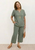2-DELIGE KATOENEN LINNEN COMFY SET