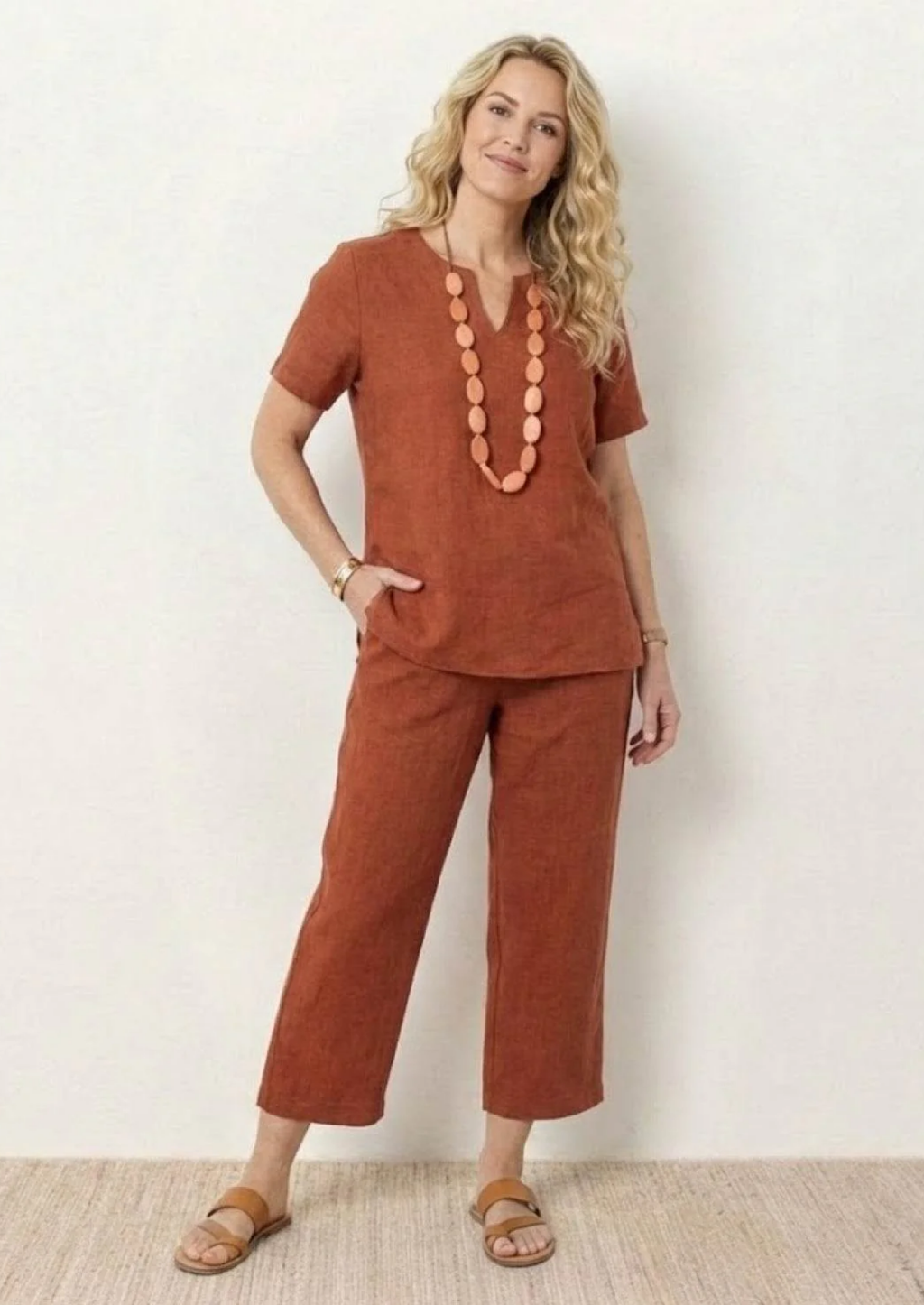 2-DELIGE KATOENEN LINNEN COMFY SET