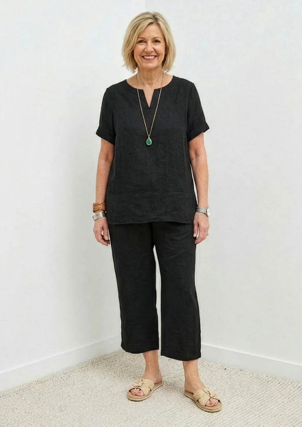 2-DELIGE KATOENEN LINNEN COMFY SET