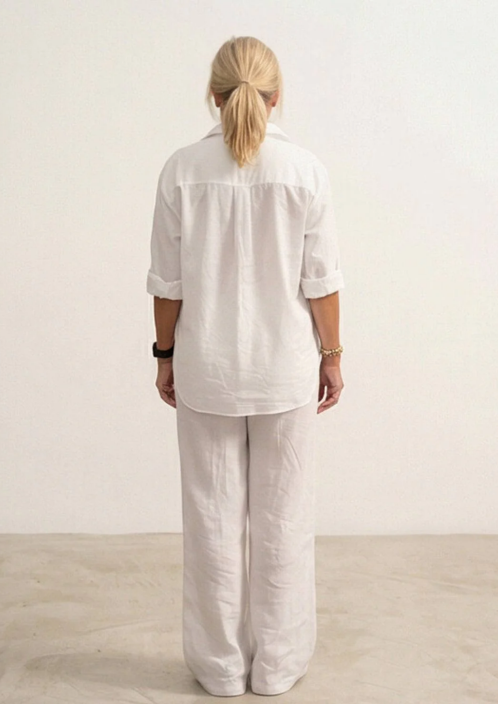 LAPEL MODEL KATOENEN LINNEN SET