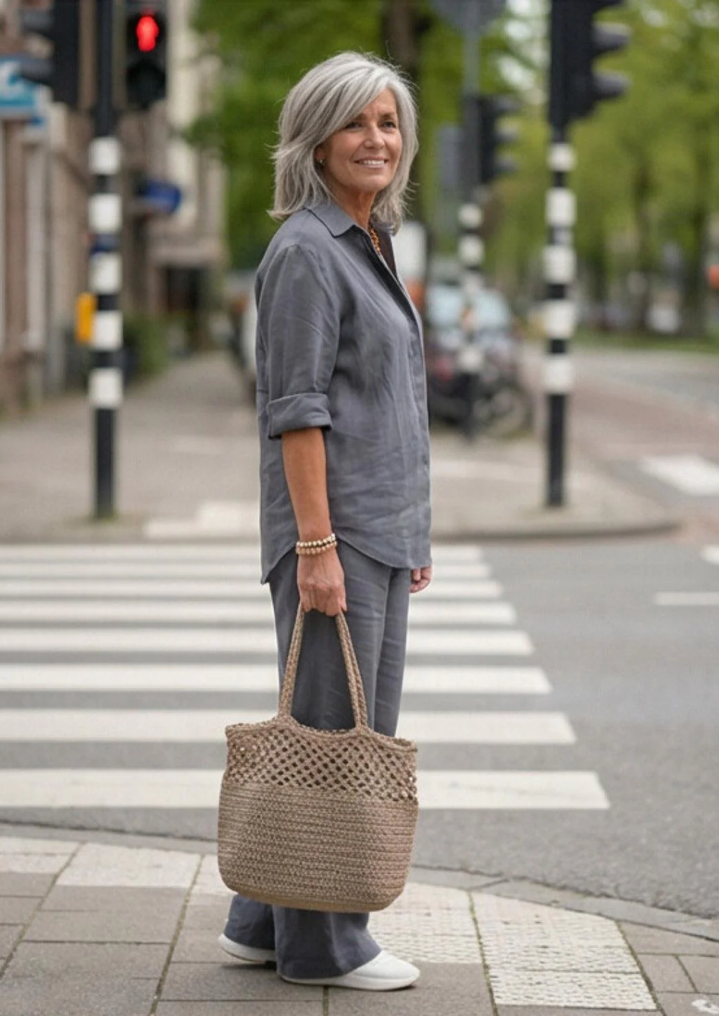 LAPEL MODEL KATOENEN LINNEN SET