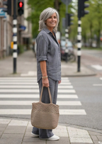LAPEL MODEL KATOENEN LINNEN SET