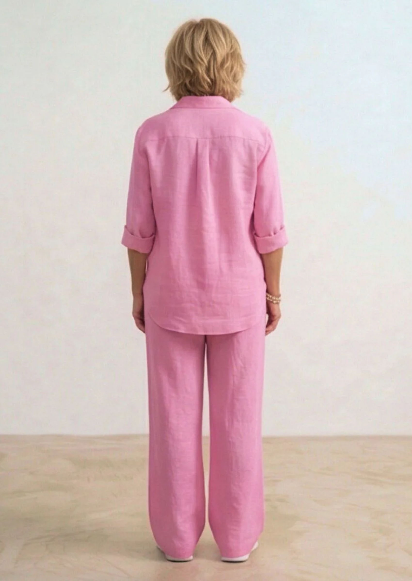 LAPEL MODEL KATOENEN LINNEN SET