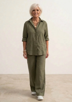 LAPEL MODEL KATOENEN LINNEN SET