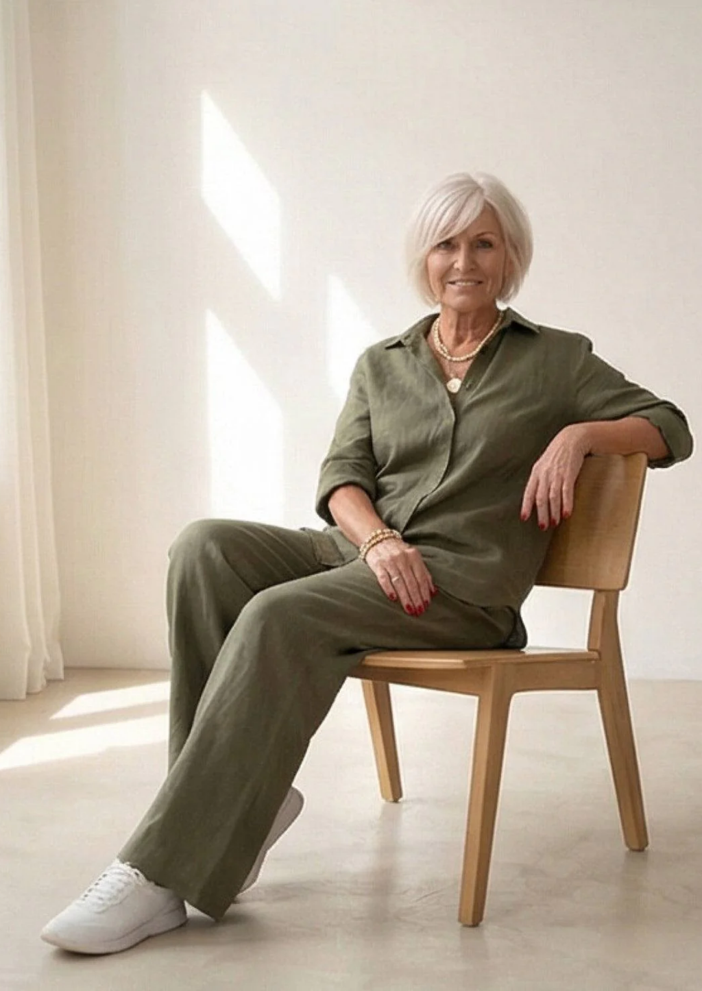 LAPEL MODEL KATOENEN LINNEN SET