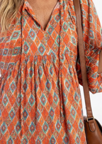 BOHO MODEL JURK MET PUFF MOUWEN