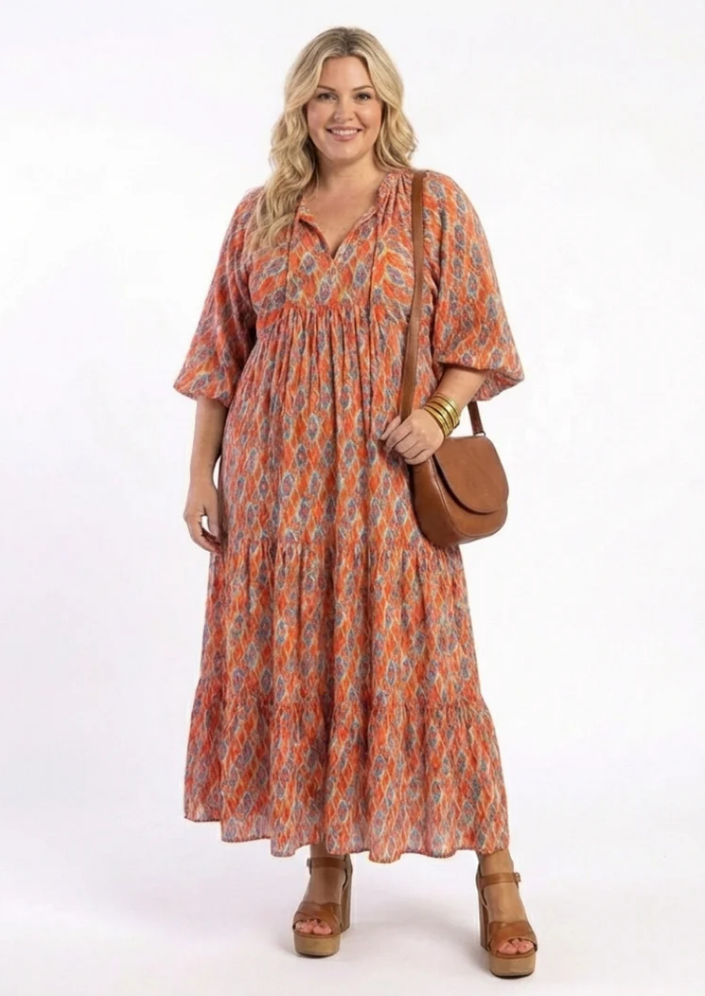 BOHO MODEL JURK MET PUFF MOUWEN