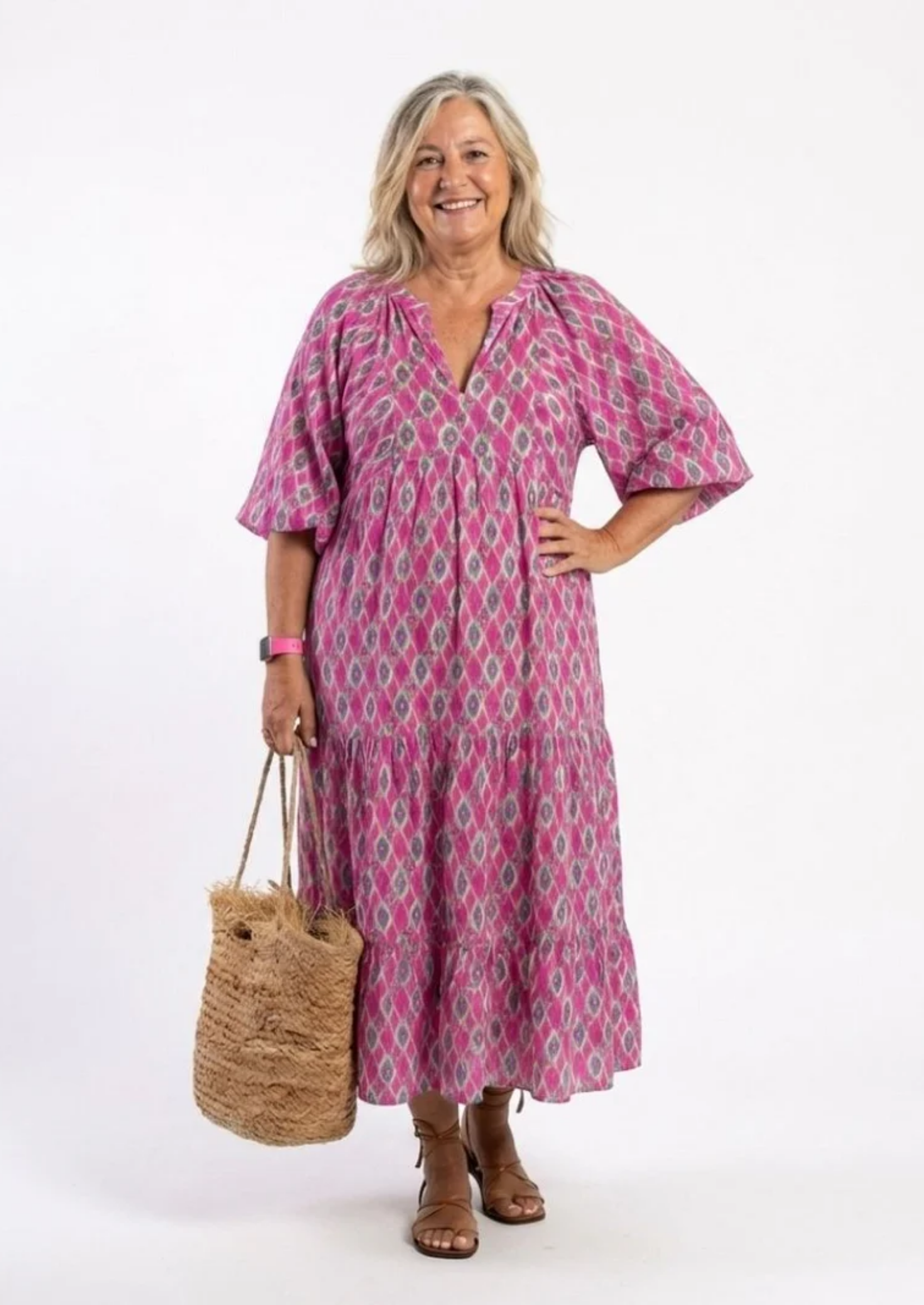 BOHO MODEL JURK MET PUFF MOUWEN