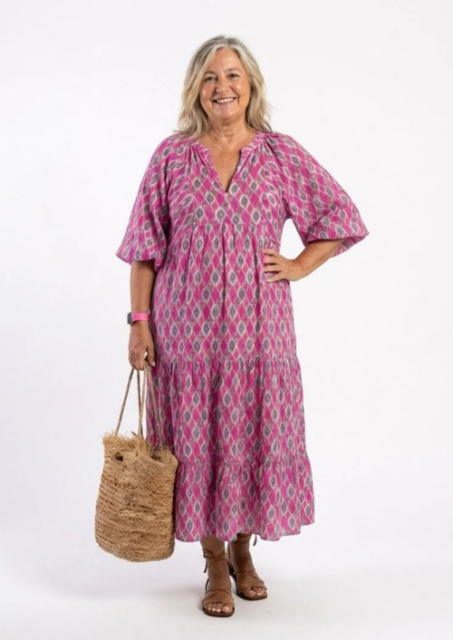 BOHO MODEL JURK MET PUFF MOUWEN
