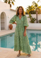 BOHO MODEL JURK MET PUFF MOUWEN