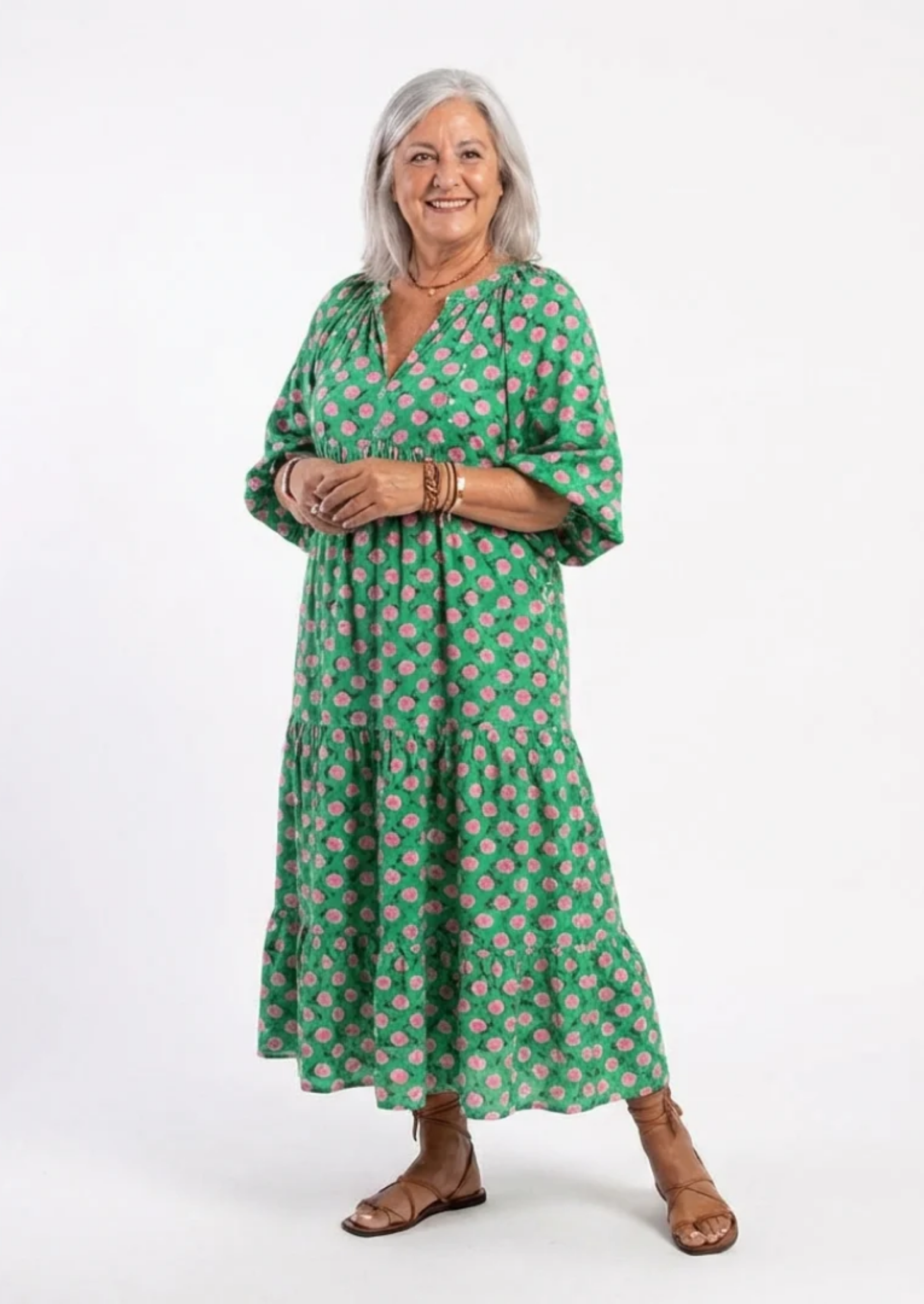 BOHO MODEL JURK MET PUFF MOUWEN