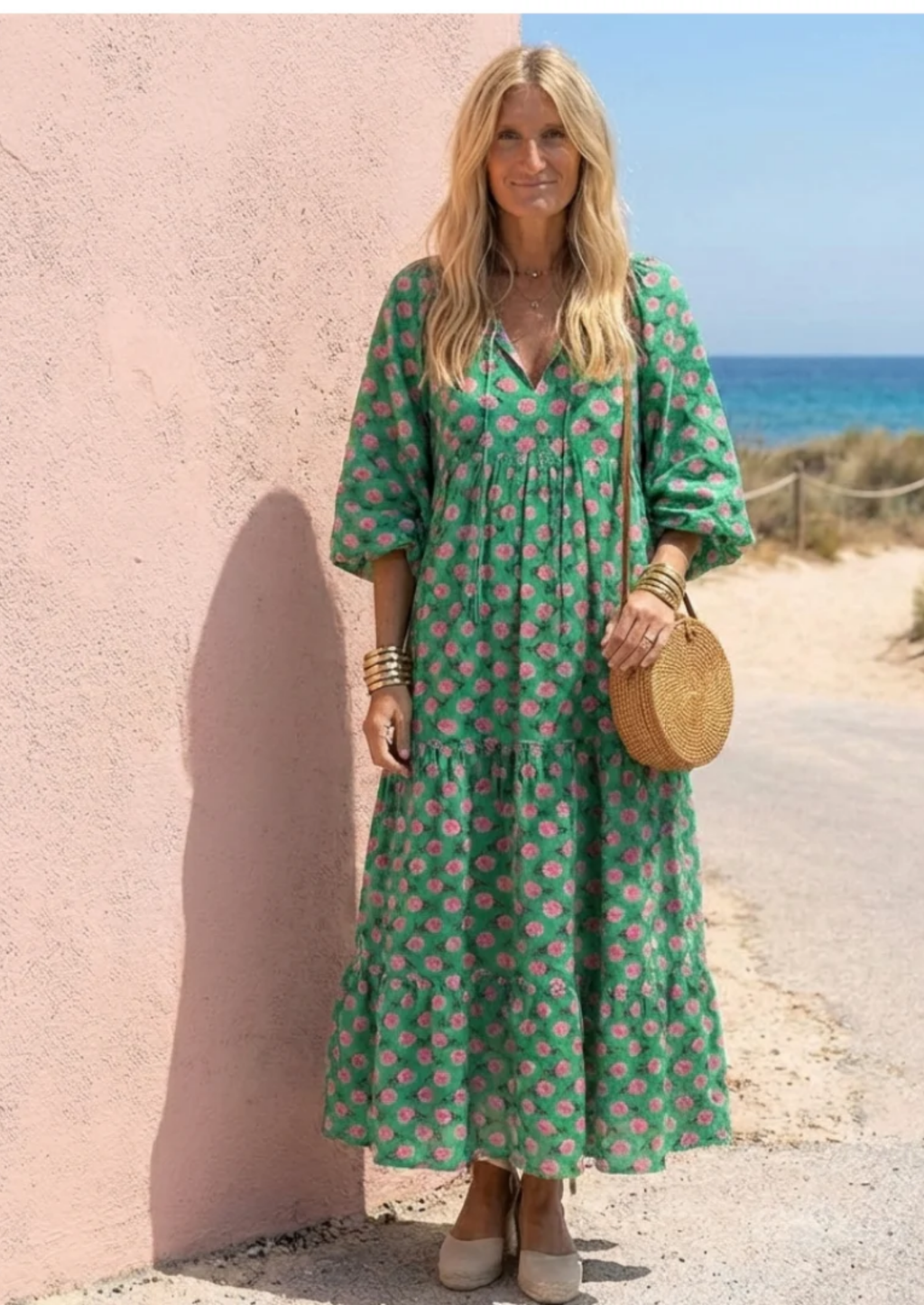 BOHO MODEL JURK MET PUFF MOUWEN