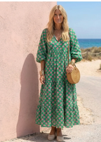 BOHO MODEL JURK MET PUFF MOUWEN