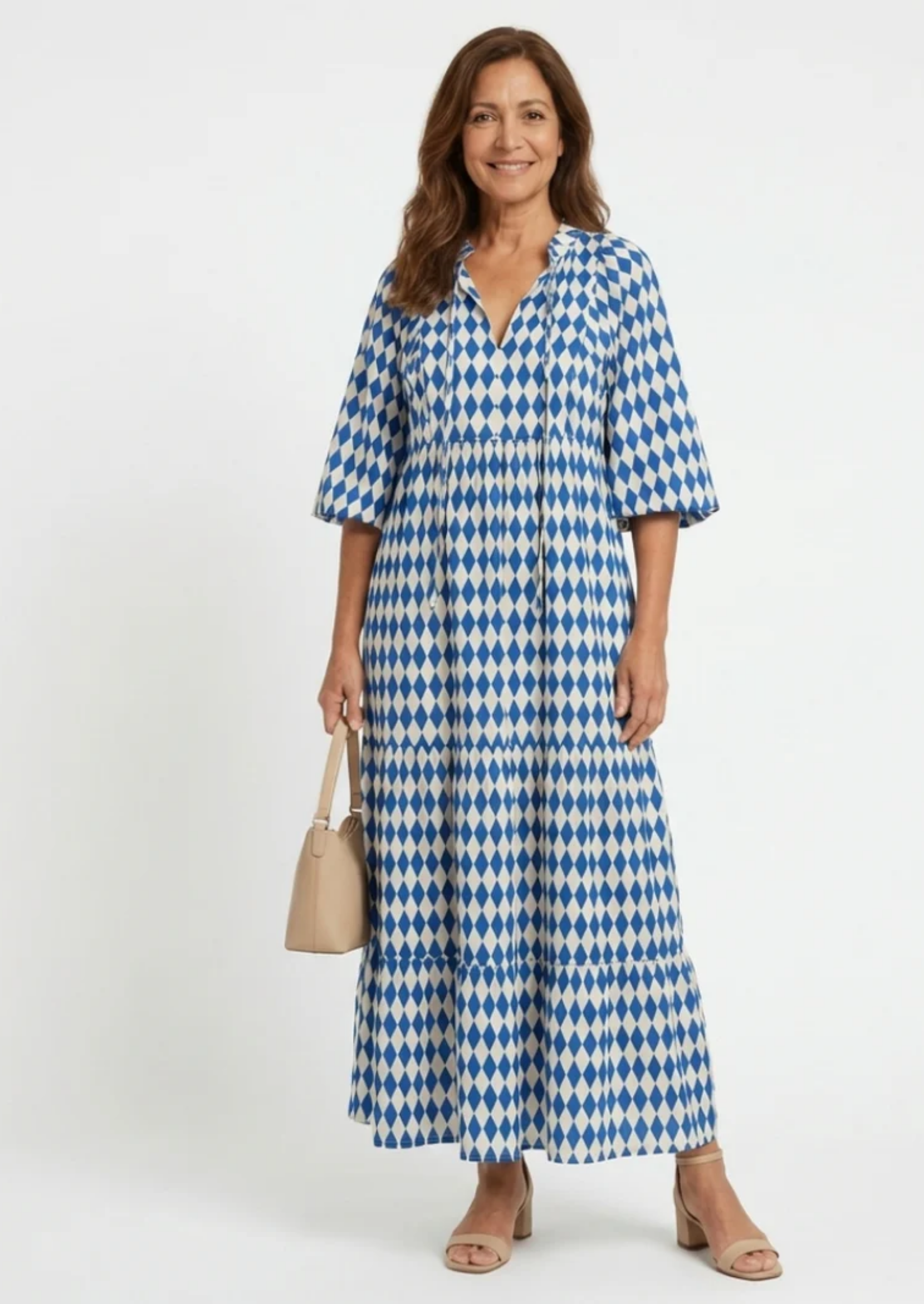 BOHO MODEL JURK MET PUFF MOUWEN