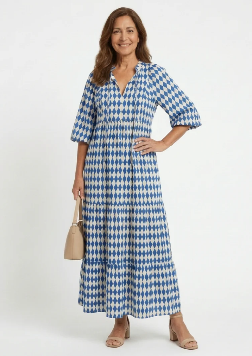BOHO MODEL JURK MET PUFF MOUWEN
