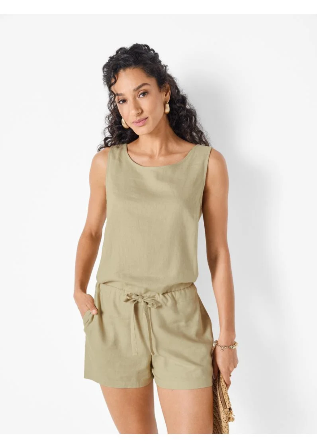 Linnen dames jumpsuit
