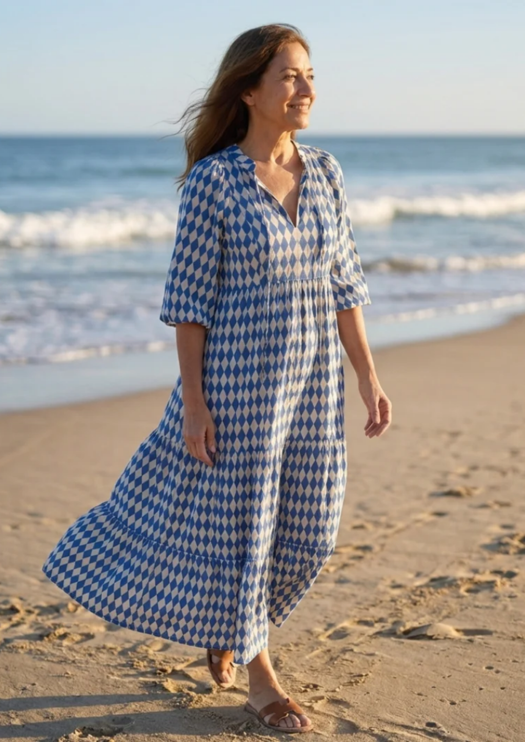 BOHO MODEL JURK MET PUFF MOUWEN