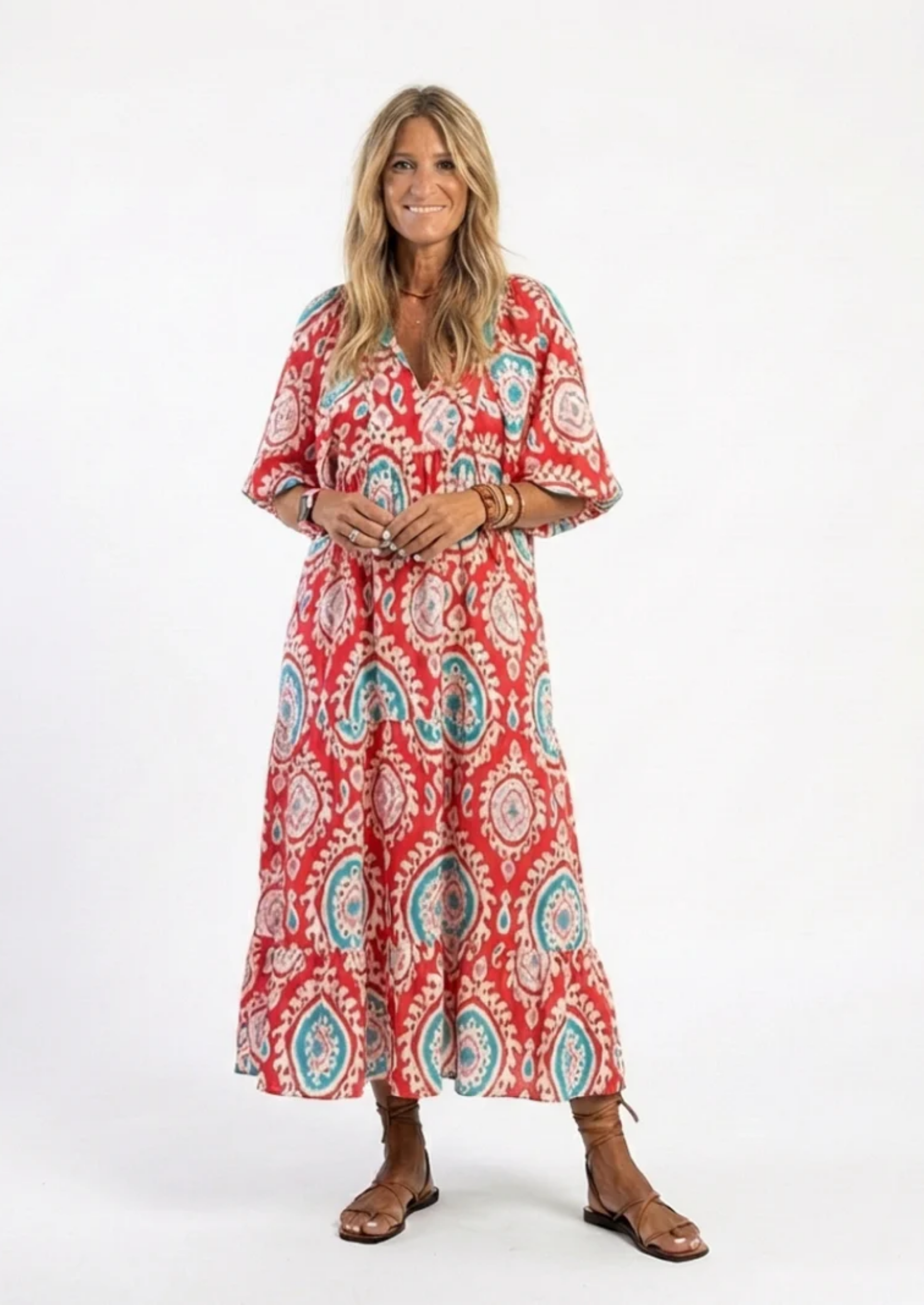 BOHO MODEL JURK MET PUFF MOUWEN