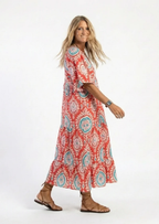 BOHO MODEL JURK MET PUFF MOUWEN