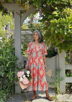 BOHO MODEL JURK MET PUFF MOUWEN